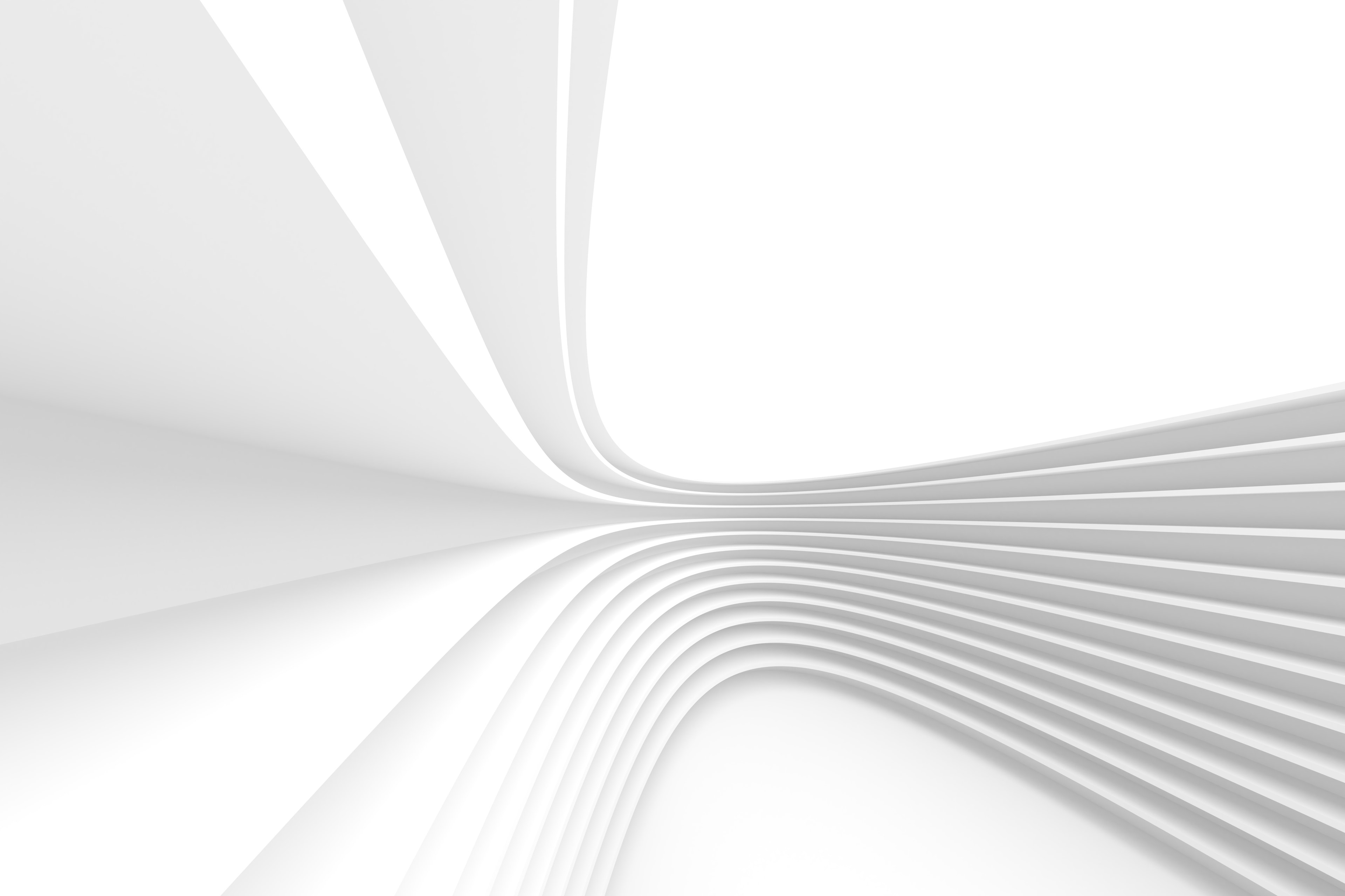 Soft abstract white curved background